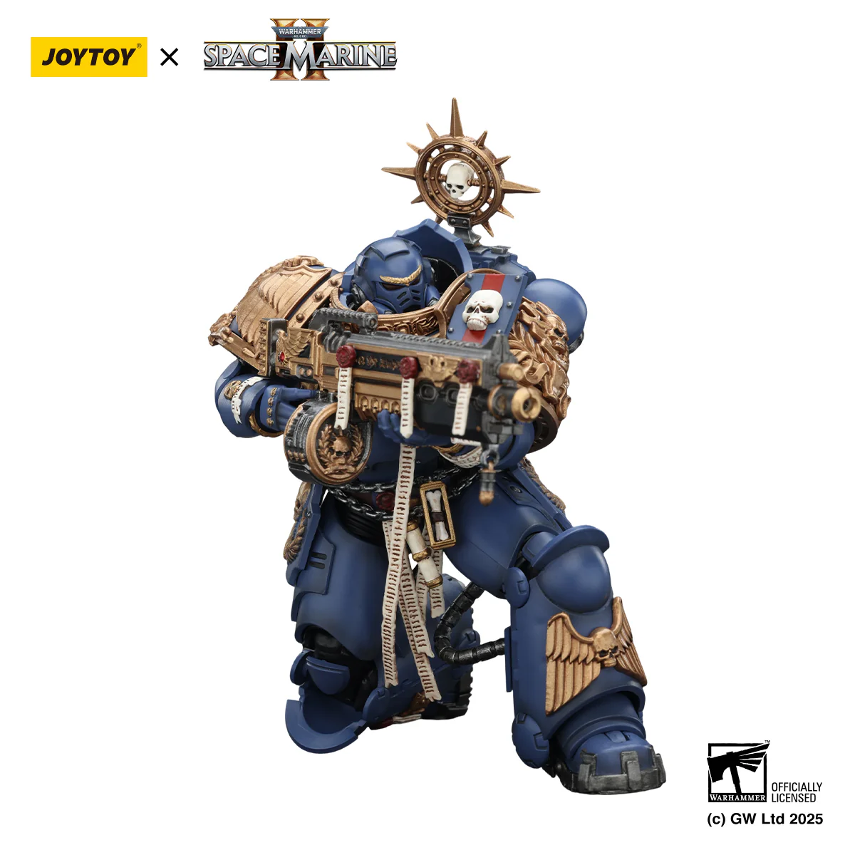 Ultramarines Heavy Relic Primus Armor with Heavy Relic Bolt Rifle Warhammer 40,000: Space Marine 2 Figurka 13 cm - Image 3