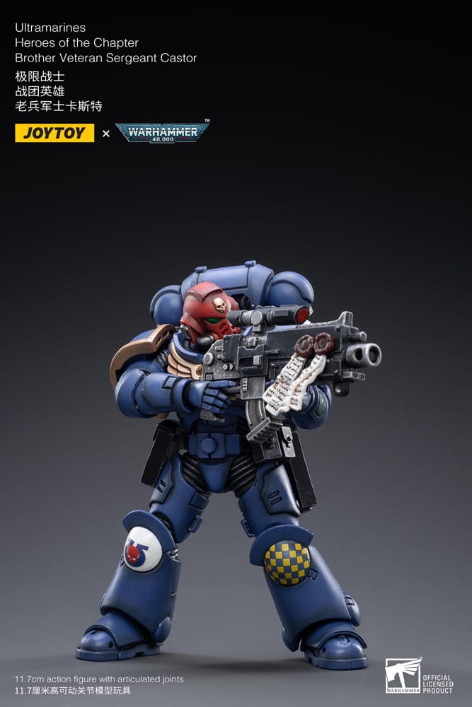 Ultramarines Heroes of the Chapter Brother Veteran Sergeant Castor Warhammer 40k 1/18 Figurka 12 cm - Image 5