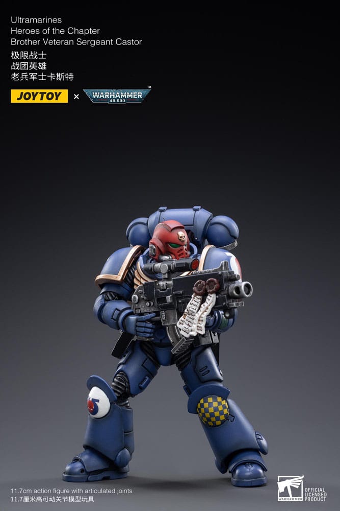 Ultramarines Heroes of the Chapter Brother Veteran Sergeant Castor Warhammer 40k 1/18 Figurka 12 cm - Image 7