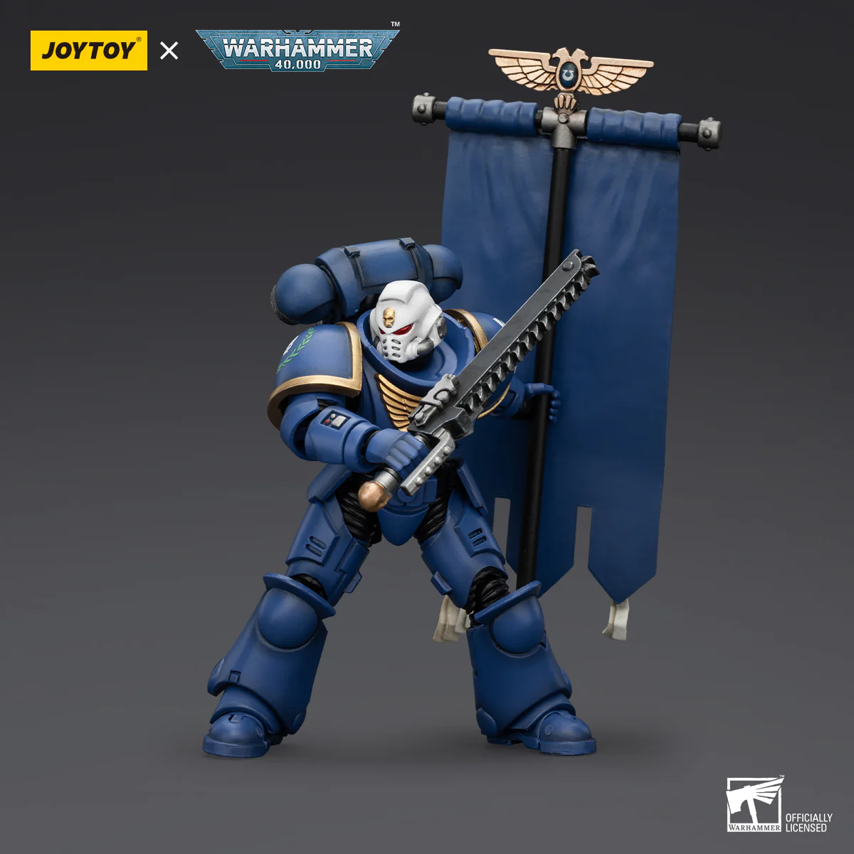 Ultramarines Heroes of the Chapter Primaris Ancient Posca Warhammer 40k 1/18 Figurka 20 cm - Image 11