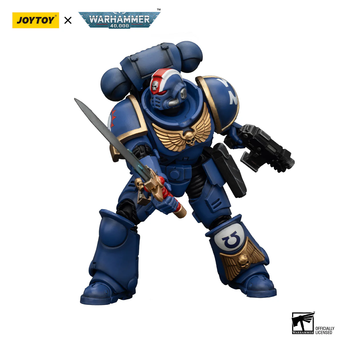 Ultramarines Heroes of the Chapter Primaris Lieutenant Erastus Warhammer 40k 1/18 Figurka 20 cm - Image 4