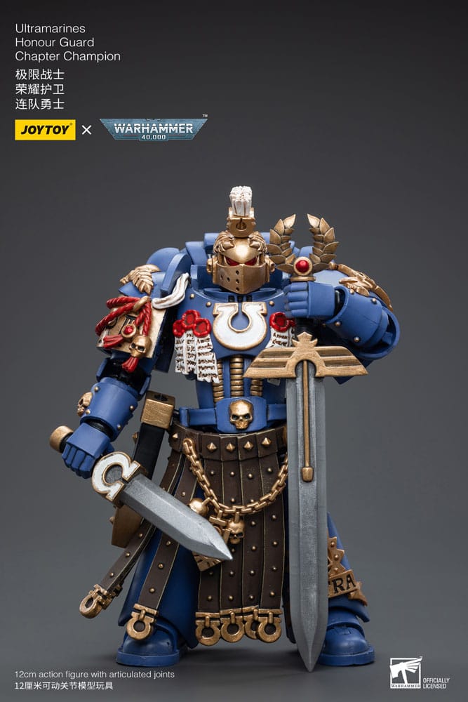 Ultramarines Honour Guard Chapter Champion Warhammer 40k 1/18 Figurka 12 cm - Image 6