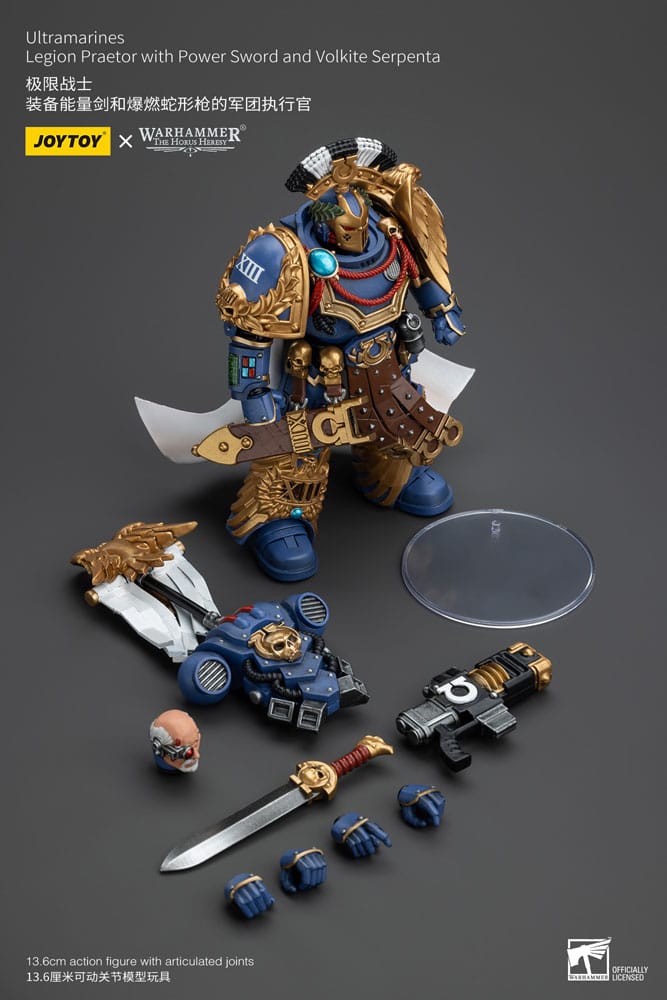 Ultramarines Legion Praetor with Power Sword and Volkite Serpenta Warhammer The Horus Heresy 1/18 Figurka 20 cm - Image 13