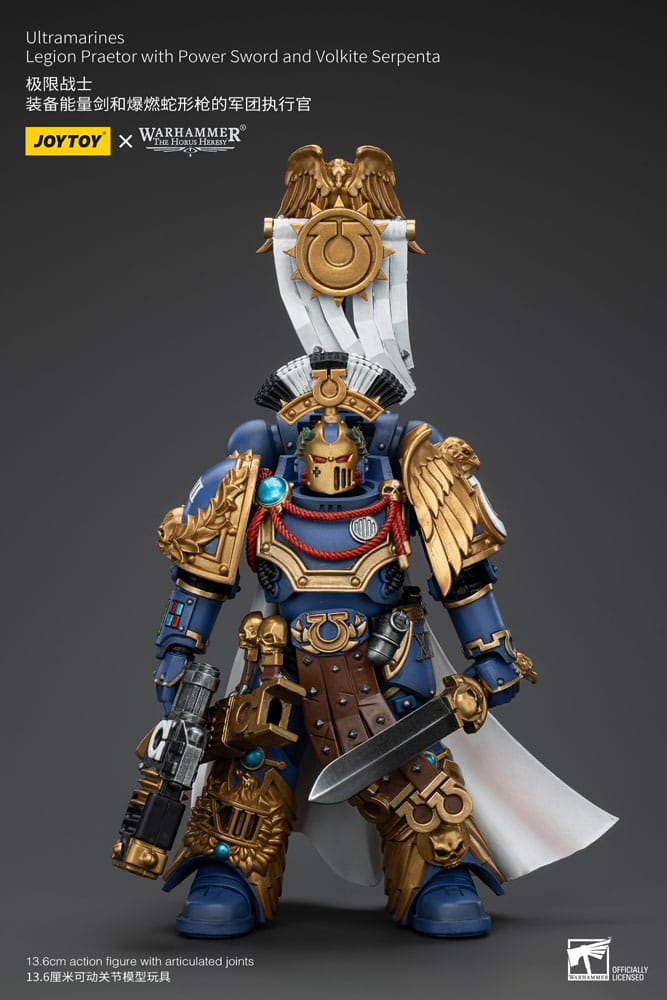 Ultramarines Legion Praetor with Power Sword and Volkite Serpenta Warhammer The Horus Heresy 1/18 Figurka 20 cm - Image 7
