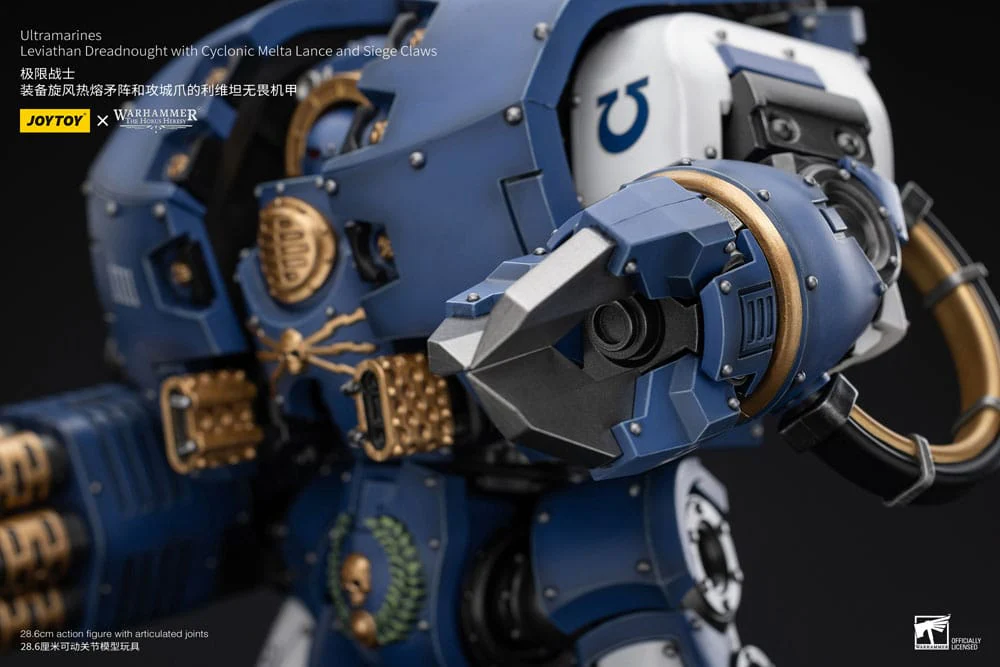 Ultramarines Leviathan Dreadnought with Cyclonic Melta Lance And Siege Claws Warhammer The Horus Heresy 1/18 Figurka 29 cm - Image 11