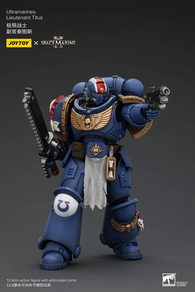 Ultramarines Lieutenant Titus Warhammer 40k 1/18 Figurka 13 cm - Image 6