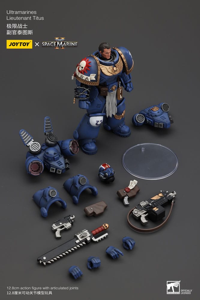 Ultramarines Lieutenant Titus Warhammer 40k 1/18 Figurka 13 cm - Image 8