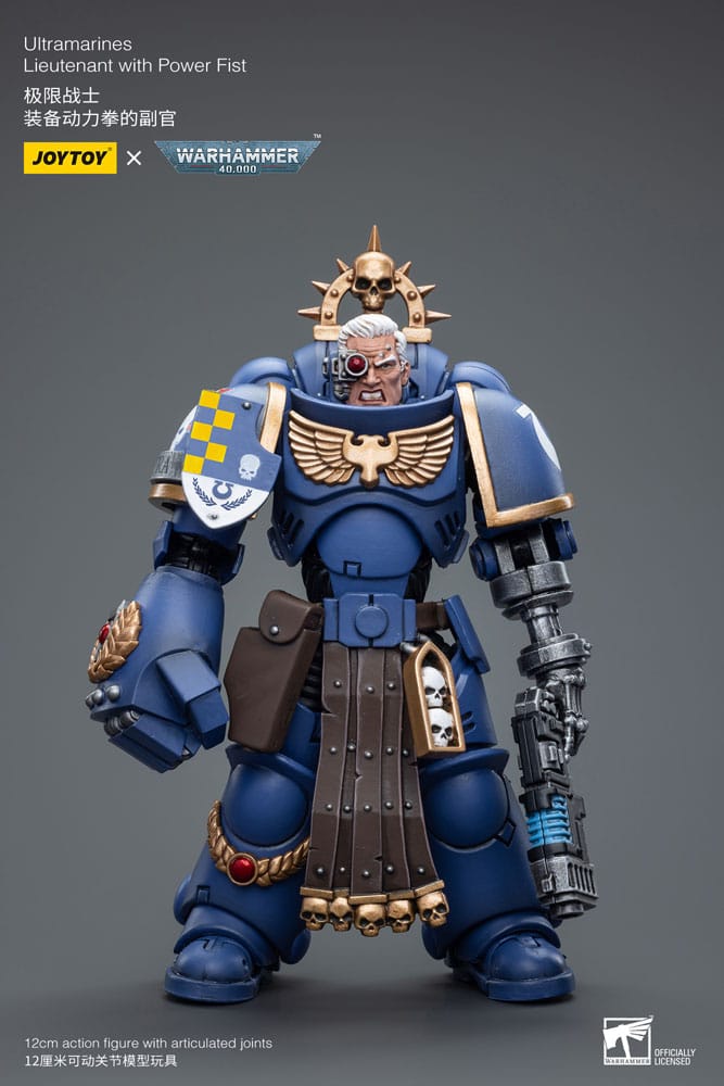 Ultramarines Lieutenant with Power Fist Warhammer 40k 1/18 Figurka 12 cm - Image 5