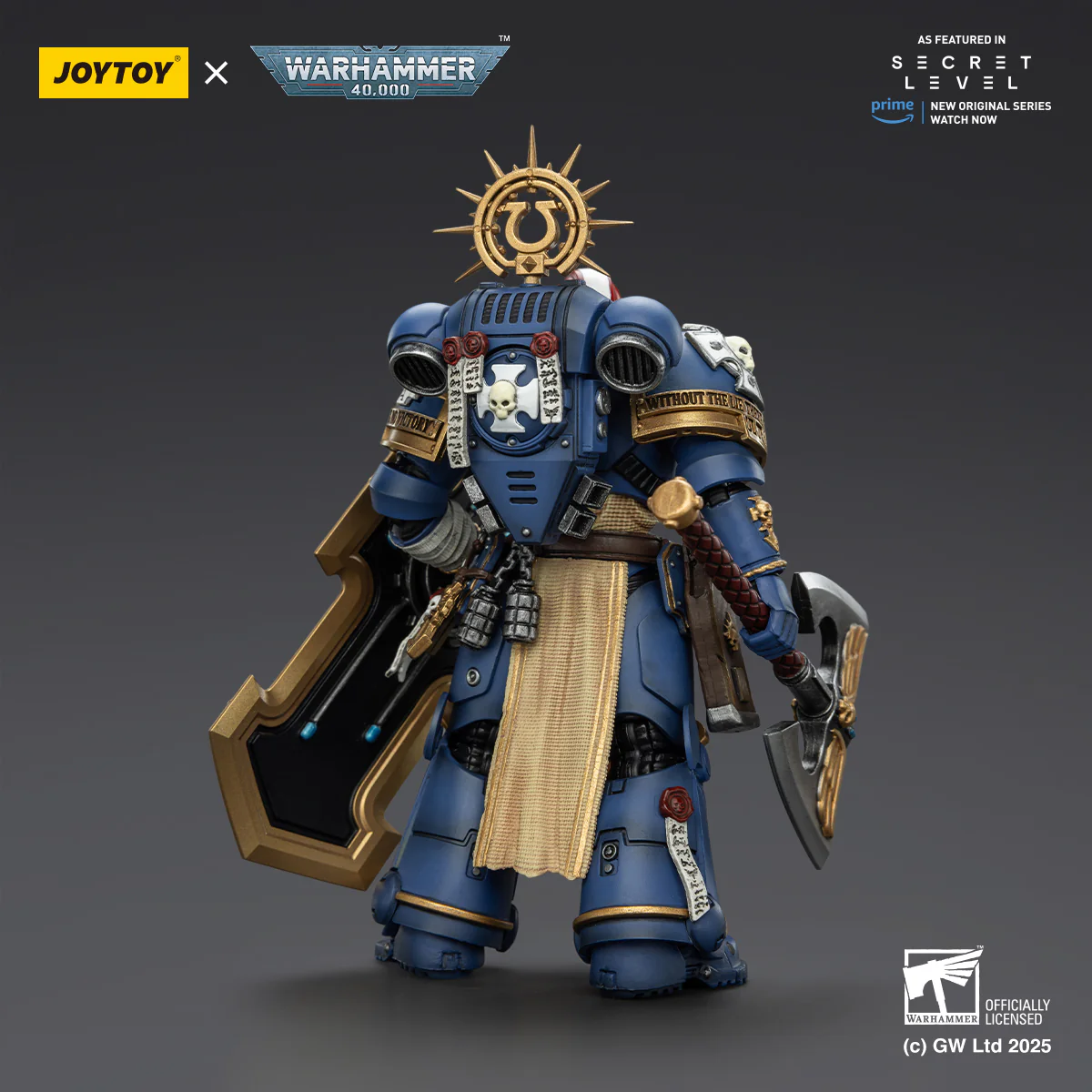 Ultramarines Metaurus with Power Axe, Stormshield and Plasma Pistol Warhammer 40k 1/18 Figurka 13 cm - Image 7