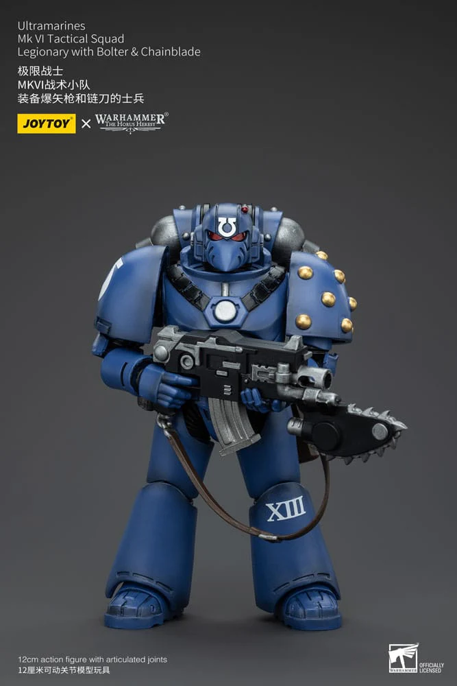 Ultramarines MK VI Tactical Squad Sergeant with Plasma Pistol and Power Sword Warhammer The Horus Heresy 1/18 Figurka 20 cm - Image 21