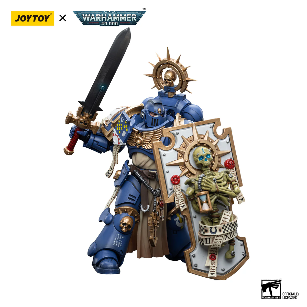 Ultramarines Primaris Captain with Relic Shield and Power Sword Warhammer 40k 1/18 Figurka 12 cm - Image 3