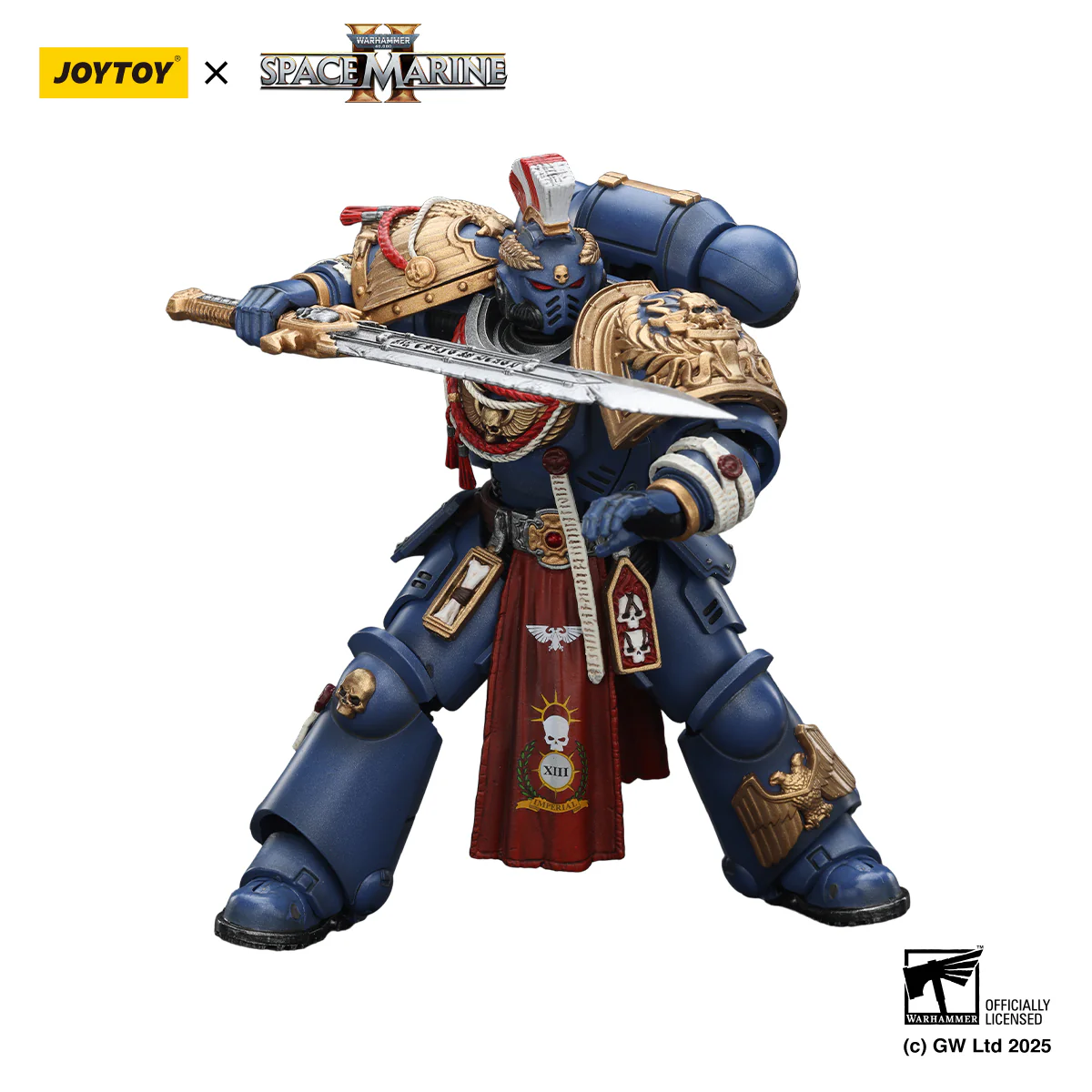 Ultramarines Relic Primus Armourwith Plasma Pistol and Combat Blade Warhammer 40,000: Space Marine 2 Figurka 13 cm - Image 2