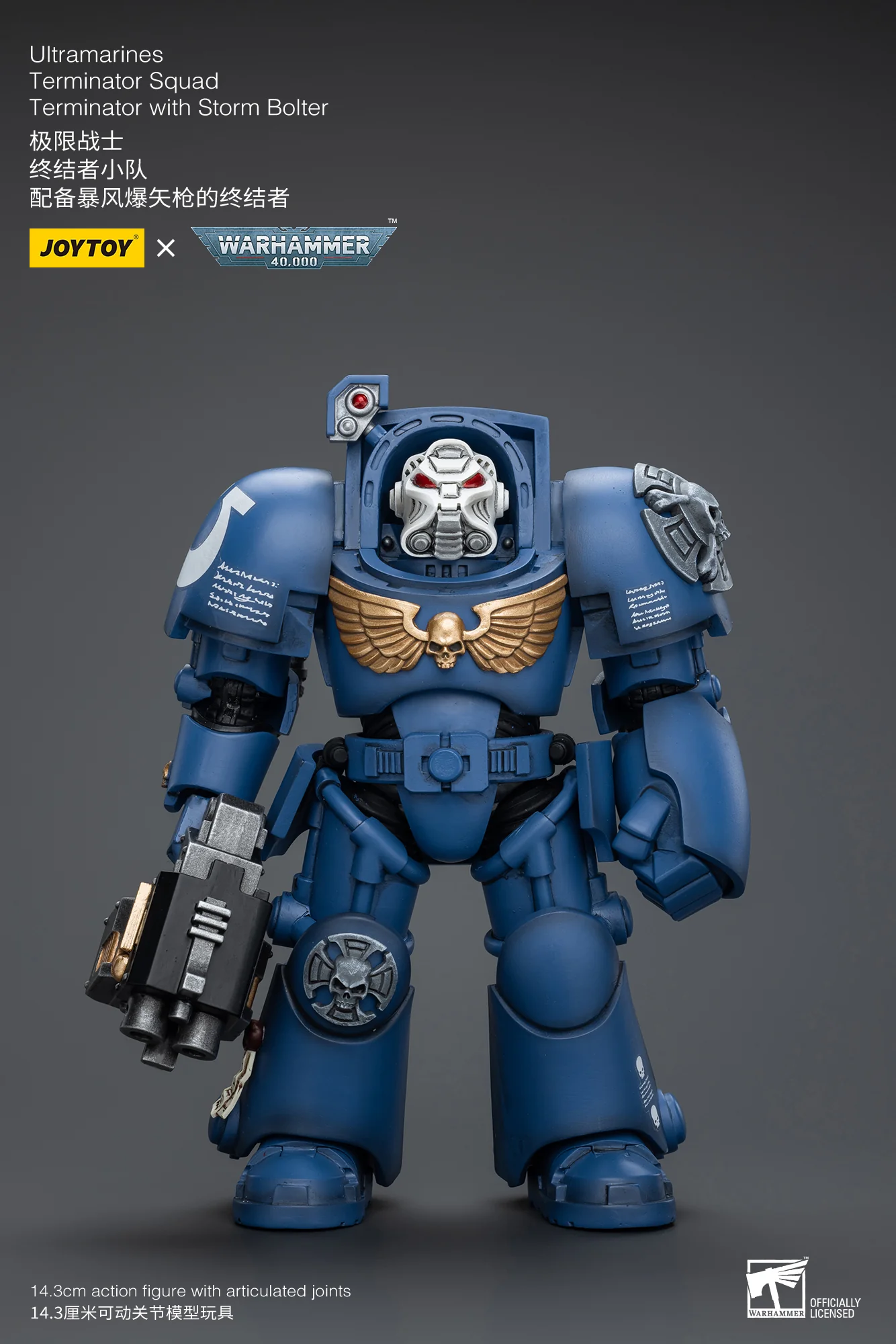 Ultramarines Terminator Squad Terminator with Storm Bolter Warhammer 40k 1/18 Figurka 12 cm - Image 5