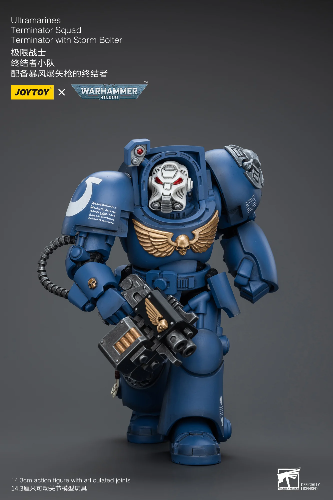 Ultramarines Terminator Squad Terminator with Storm Bolter Warhammer 40k 1/18 Figurka 12 cm - Image 9