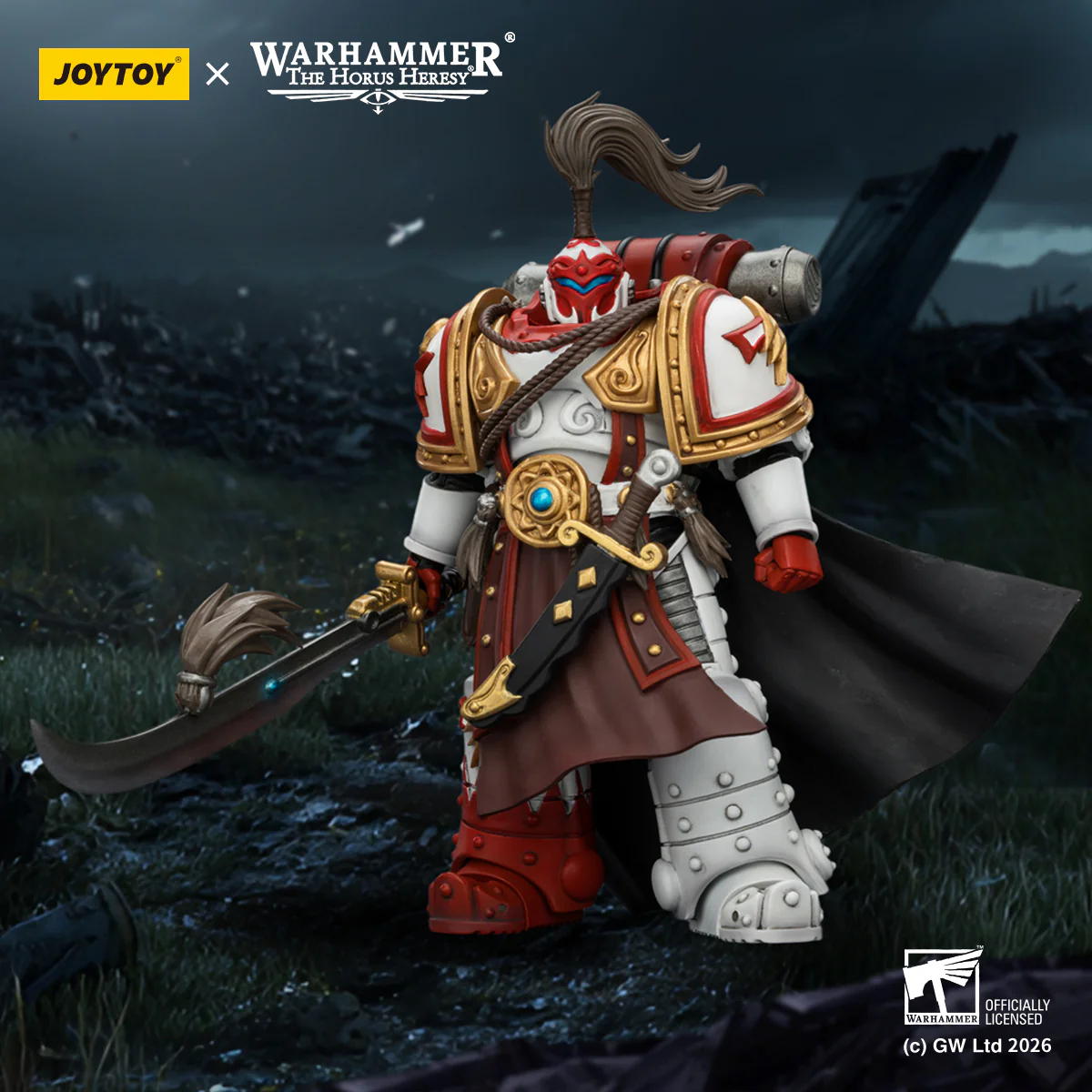 White Scars Hibou Khan, Seeker of Atonement, with powersword ‘The Breath of theStorm’ Warhammer 40k 1/18 Figurka 12 cm - Image 11