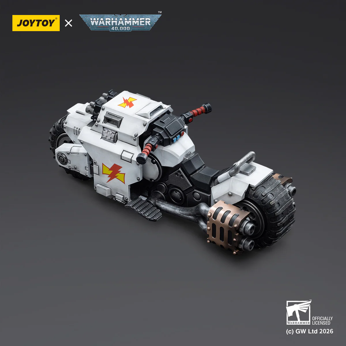 White Scars Raider-pattern Combat Bike Warhammer 40k Vehicle 1/18 Figurka 22 cm - Image 9