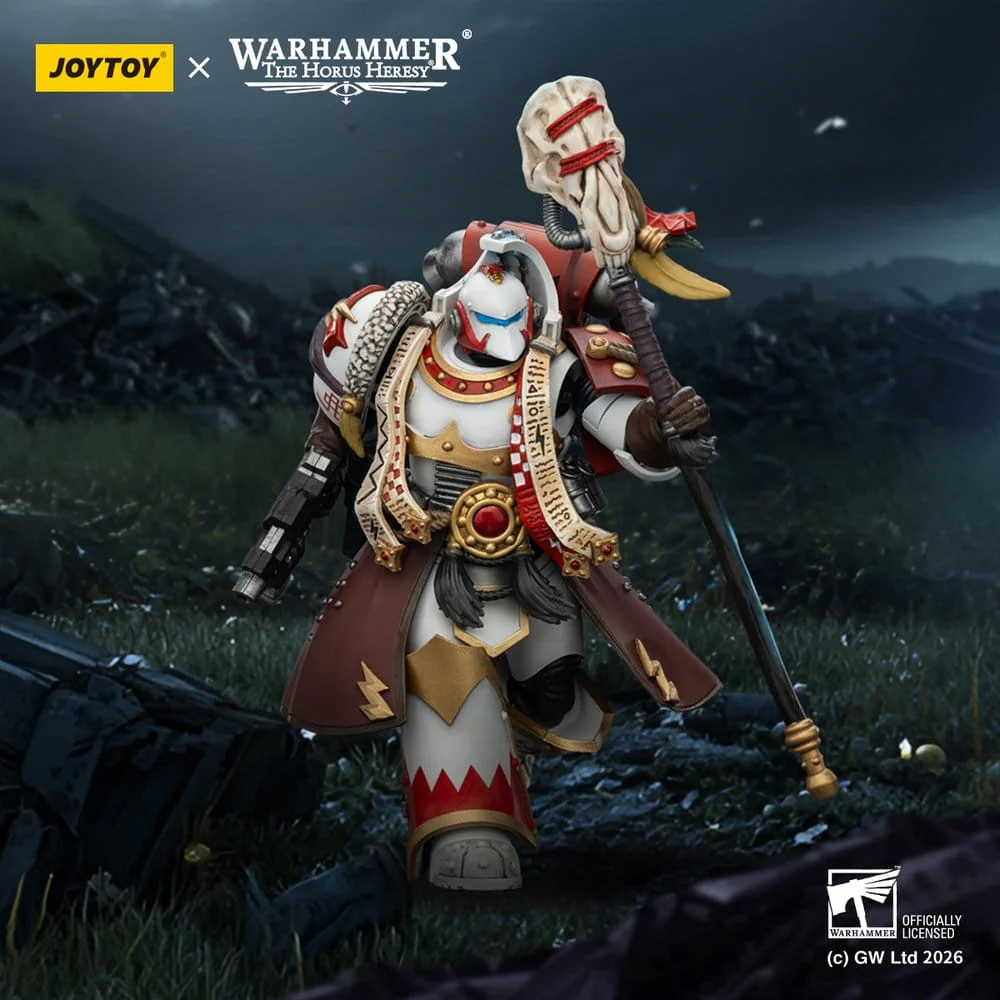 White Scars Stormseer Consulwith Force Staff and Bolt Warhammer 40k Figurka 12 cm - Image 11