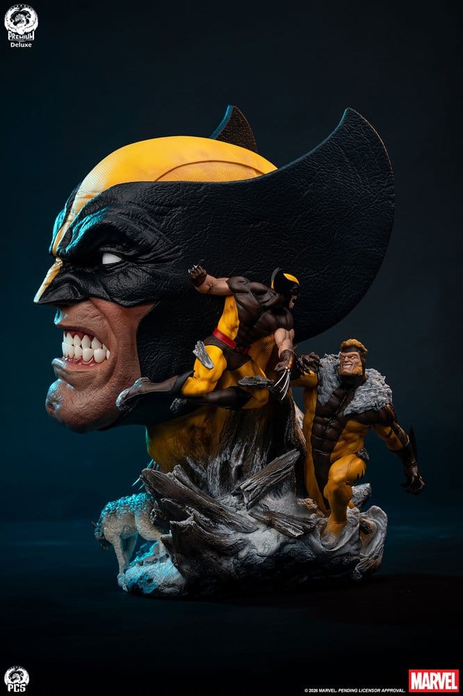 Wolverine Marvel Fine Art Bust Deluxe Edition Figurka 48 cm - Image 3