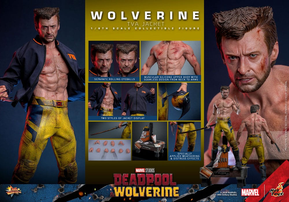 Wolverine TVA Jacket Version Marvel Deadpool & Wolverine Movie Masterpiece 1/6 Figurka 31 cm - Image 21