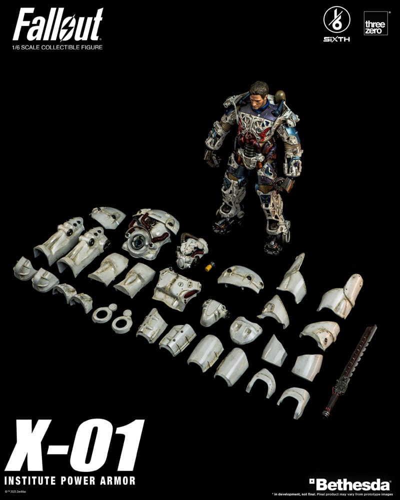 X-01 Institute Power Armor Fallout FigZero 1/6 Figurka 37 cm - Image 2