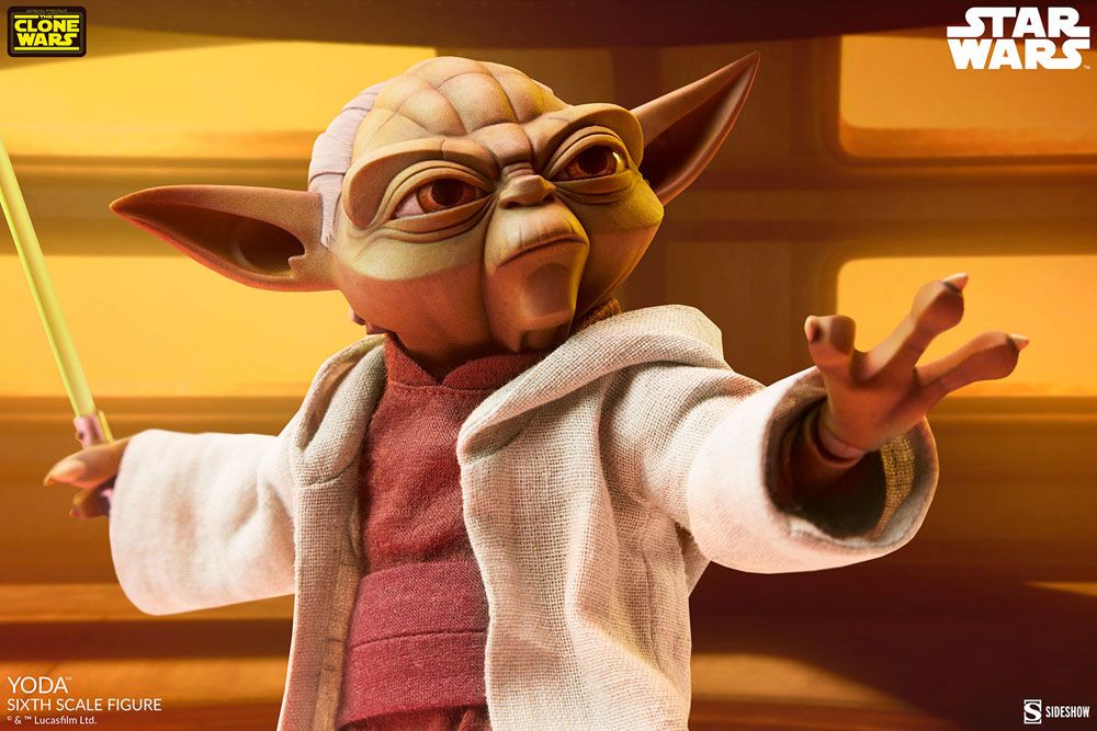 Yoda Star Wars The Clone Wars 1/6 Figurka 14 cm - Image 2