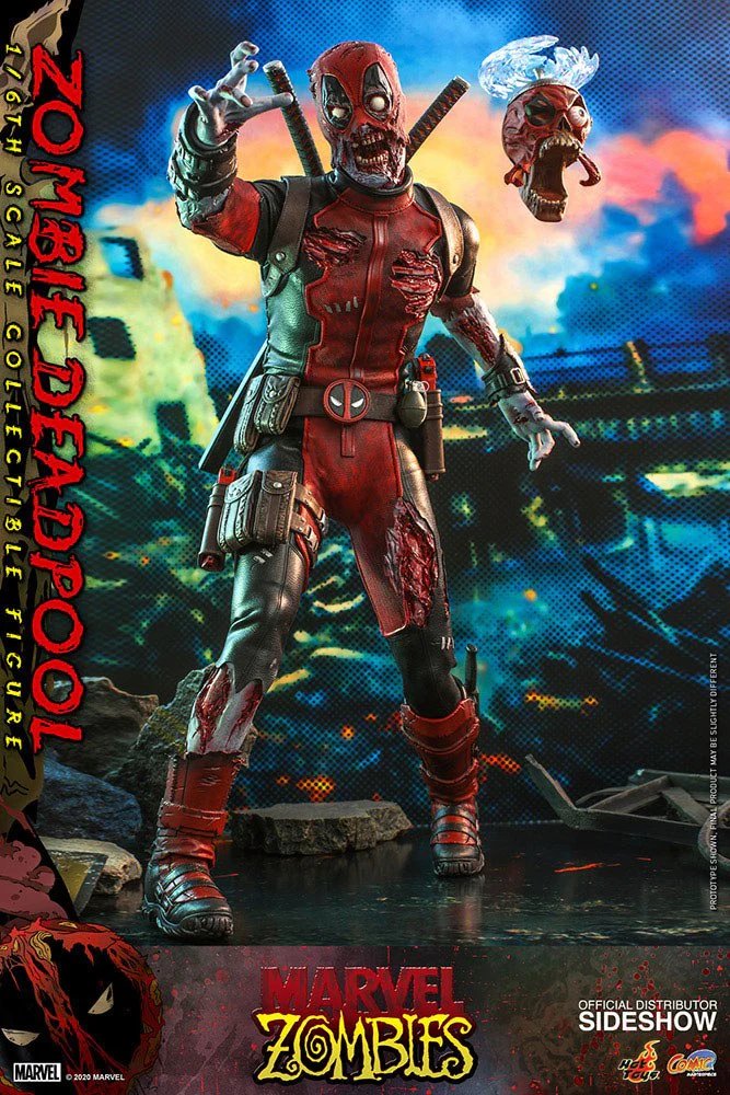 Zombie Deadpool Marvel Zombies Comic Masterpiece 1/6 Figurka 31 cm - Image 4